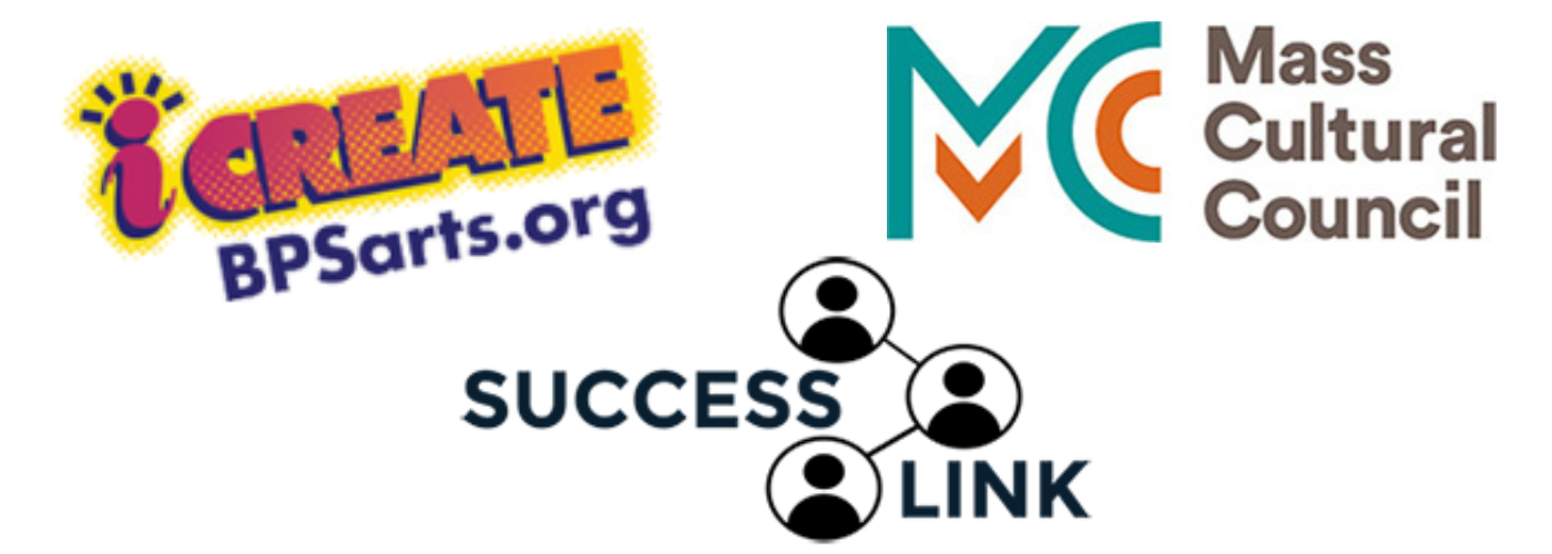 AIR / Teen Bridge funder block including Boston Public Schools (BPS) Arts Expansion, Successlink and Mass Cultural Council