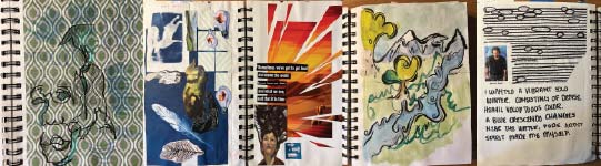 Alice Rufo students' sketchbook work
