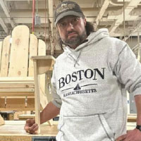 Woodworker Derek Skapars