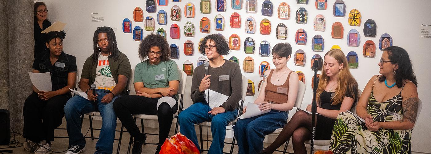 Artist in Residence and Interns at Artist Talk